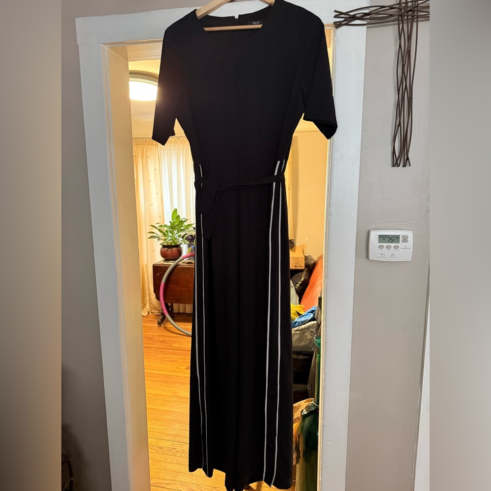 Simply Vera Vera Wang Black Jumpsuit with White Accents
